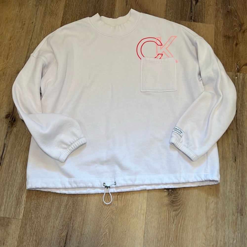 Vintage Calvin Klein crewneck sweatshirt medium no size tag White
